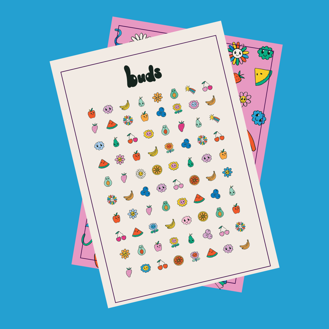 Buds Nail Stickers - Fruits