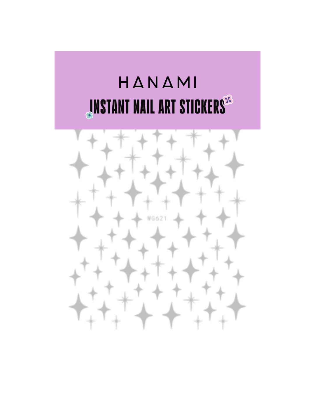 Nail Stickers Silver Stars